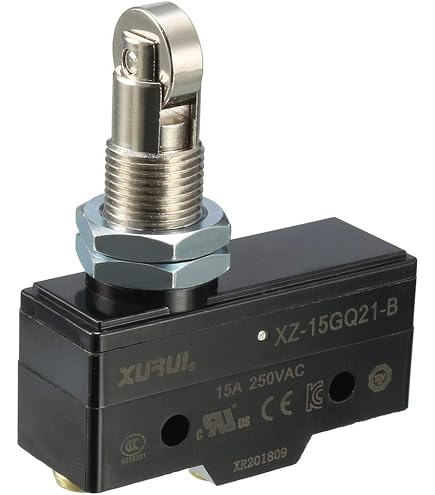 uxcell Z-15GQ21-B 1NO + 1NC Panel Mount Roller Plunger Micro Limit