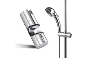 Adjustable Shower Head Holders, Universal 18-25MM Pipe Diameter Shower Holder Bracket for Bathroom, Chrome-Plated Showerhead 