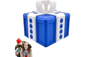 FLEXYONY The Prank Box – Annoying Gift Box with Screws, 3D Puzzle Box Prank Toy, Screw Gift Box Prank, Funny 3D Printed Screw Gifts Boxes Ideal, for Funny Christmas Unlocked Tease Box(White, 8X8cm)