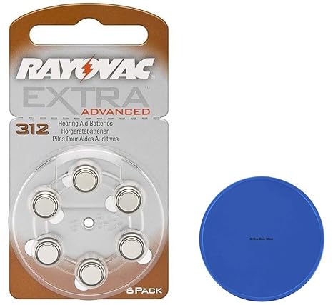 Rayovac 312 Hörgerätebatterien P312 A312 PR41 ZL3 + Online-Sale-Shop Einkaufswagenchip