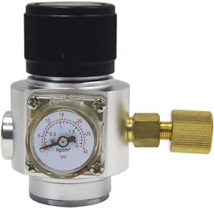 Keg Charger Mini CO2 Regulator - PERA Brand 0-30 PSI Beer Keg Mini Charger with 3/8" thread for Home brew Beer Kegging