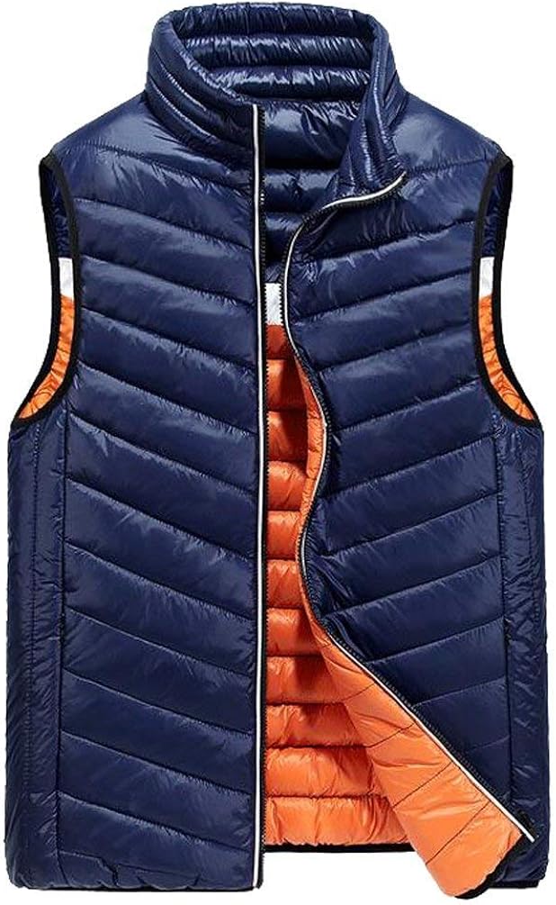 Quilted Vest Men'S Quilted Men'S Modern Vest Sleeveless Casual Vest