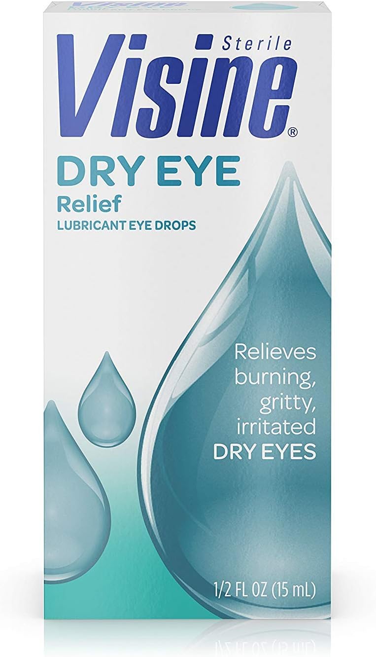 Visine Tears Lubricant Eye Drops Long Lasting Dry Eye