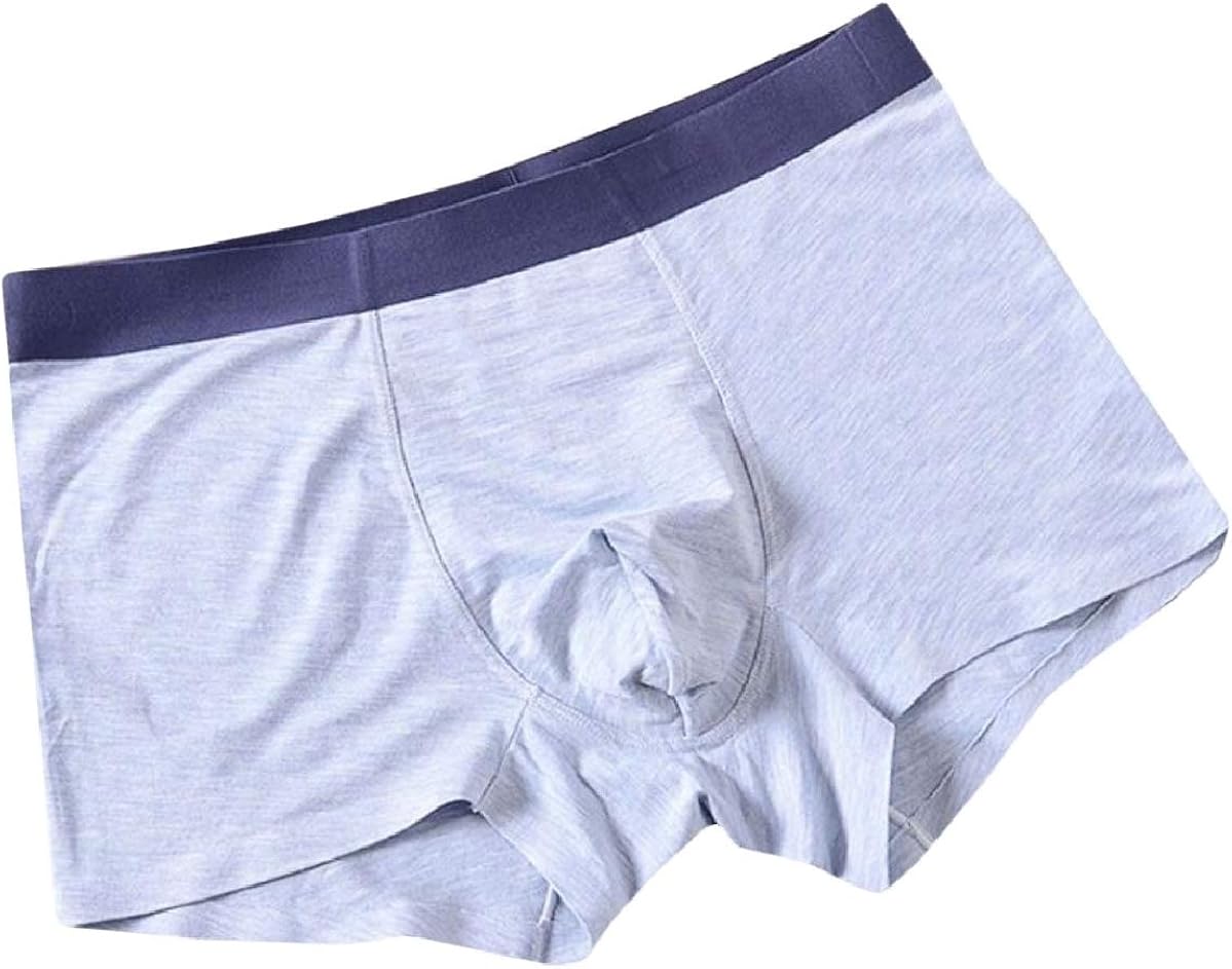 ZXFHZS Men's Basic Stretch Ultra Soft Underwear No Fly Breathable Mid