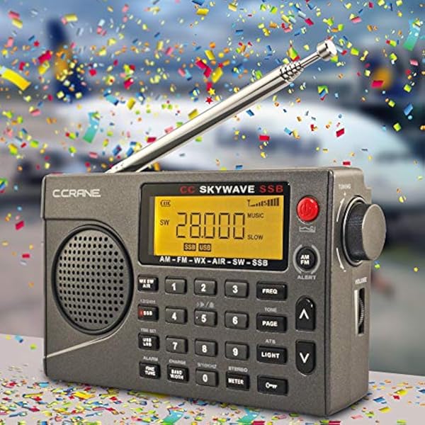 Radio C. Crane SSB AM FM Onda Corta, Aerea, Scan VHF, Weather Alert - Imagen 5