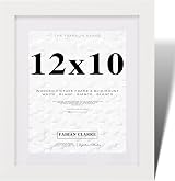 Fabian Clarke London 12x10 Picture Frame White Mount 10x8 MDF Hang Portrait