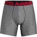 Under Armour mens Tech Boxerjock 6-inch Multipack , Mod Gray Light Heather (011)/Jet Gray Light Heather , Small