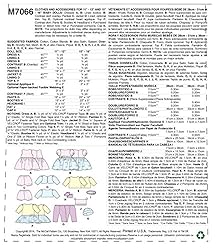 McCall's Pattern MC7066 OSZ,Clothes and Accessories