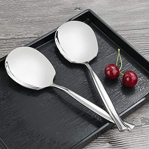 Idomy 8Piece Stainless Steel Buffet Serving Spoon, Large Serving Spoon