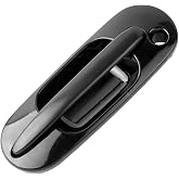 Exterior Front Driver Side Door Handle Replacement for 97-01 Honda CR-V | Replacement for 1997 1998 1999 2000 2001 CRV Outside LH Left, Black, 77609