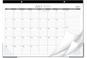 MAAIBOK 2024-2025 Desk Calendar - 18 Months Large Monthly Desk Calendar from Jul. 2024 - Dec. 2025, 17" x 12" Desk Calendar, Desk Pad, Large Ruled Blocks