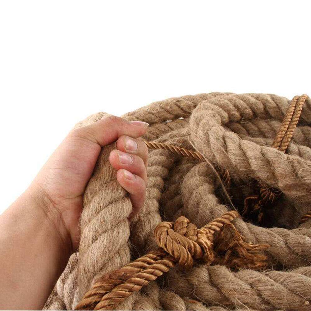 100 Natural Jute Rope Twisted Hemp Rope Brown Manila Rope(100 ft 1