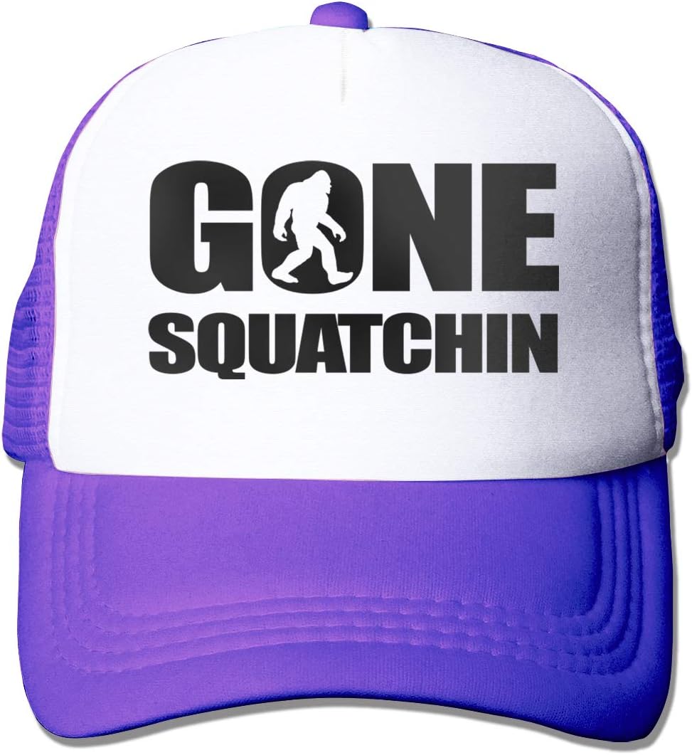 CLD Custom Gone Squatchin Bigfoot Adjustable Men/Women Mesh Hat Trucker Baseball Cap Black