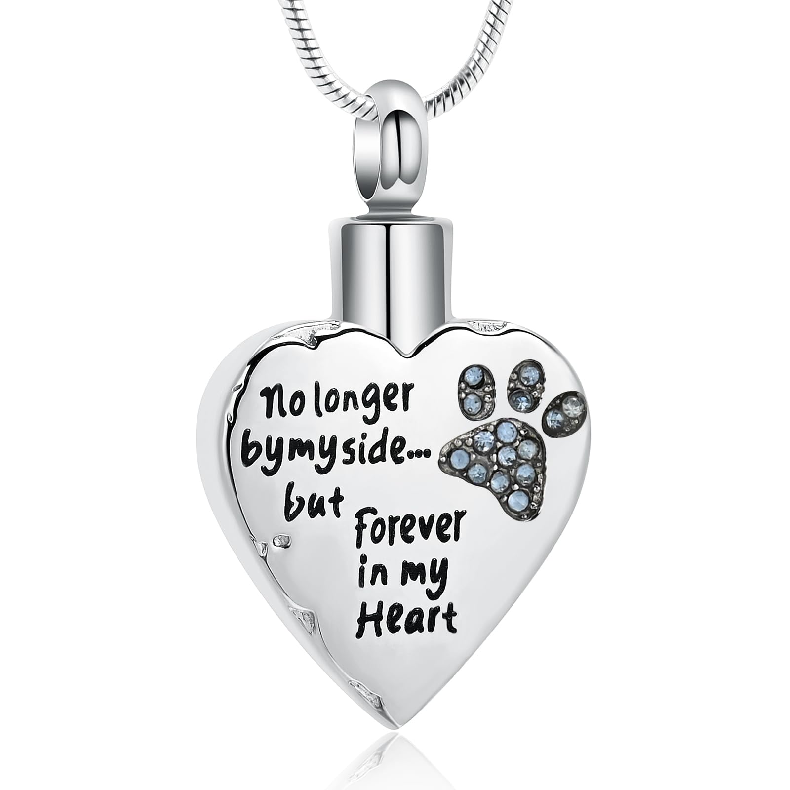 memorial jewelry Your Wings were Ready,But My Heart was Not Stainless Steel Carved Locket Cremation Urn Necklace for Pet Dog Cats