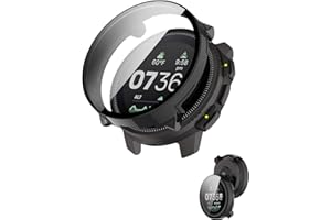 NOUKAJU Case for SUUNTO Vertical 2, Protective Cover Smart Watch,Built-in 9H Tempered Glass Film, Hard PC,Easy to Install,Scr