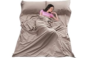 SHEJIZE Sleeping Bag Liner Ultralight Travel Sheet Dirt-Proof Camping Sheets Compact Hotel Sleeping-Sack for Outdoor Backpacking Hiking