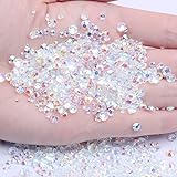 Mixed 1000pcs 2-6mm Transparent AB Resin Nail