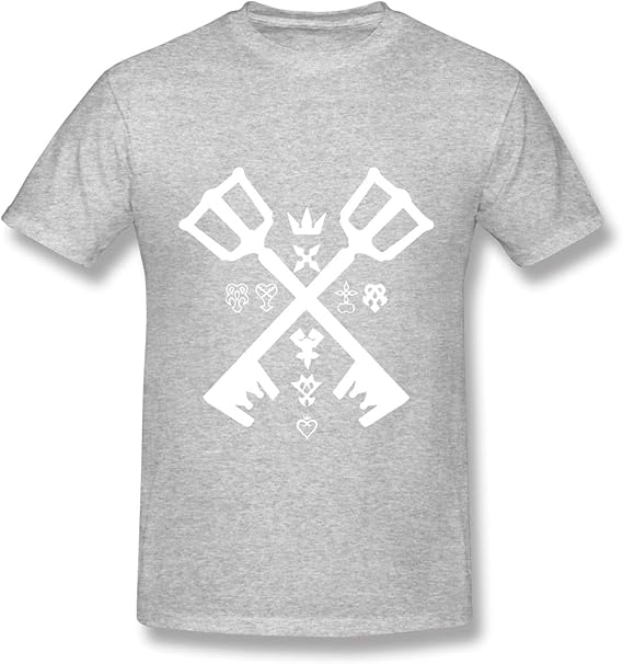 Amazon Co Jp Tシャツ インナーシャツ 半袖シャツ 半袖 メンズ カットソー 綿100 アンダーシャツ キングダムハーツ プリント カジュアル ファッション 肌着 吸汗速乾 柔らかい 黒 グレー 白 レッド オレンジ ネイビー 服 ファッション小物