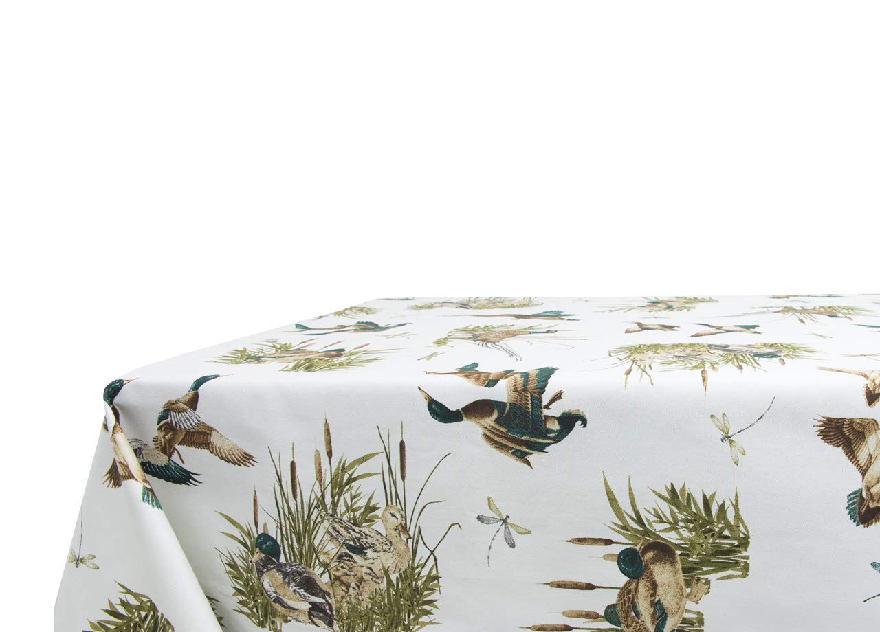 BIANCHERIAWEB Kitchen Tablecloth 140 x 240 cm with RP Hunter Design, Made in Italy, Table Cloth in 100% Cotton