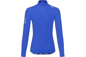 LE COL Women’s Pro Aqua Zero Long Sleeve Jersey | Breathable Cycling Shirt | Rear Pockets, Water Resistant, Zip Closure