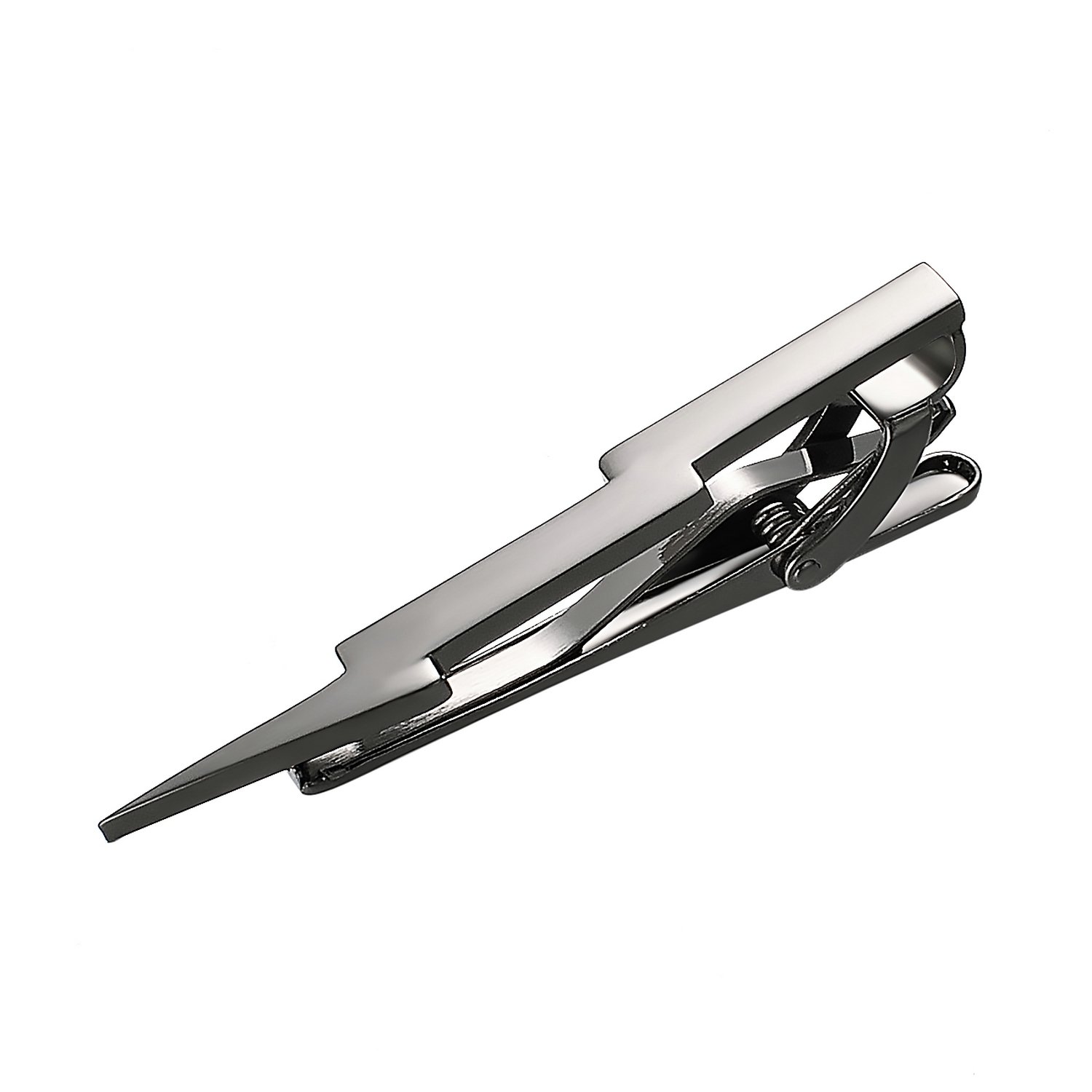 Yoursfs Black Cool Lightning Bolt Tie Clip for Men