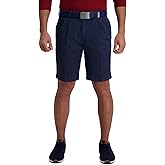 Haggar Men's Cool 18 Pro Straight Fit Pleat Front 4-Way Stretch Expandable Waist Short (Regular and Big & Tall Sizes)
