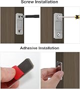 luoshaPUCY 2 Pcs Magnetic Cabinet Door Latches Self Adhesive Stainless Steel view 3