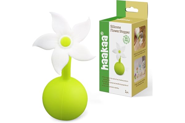 haakaa Flower Stopper Breastpump Stopper Manual Breast Pump Silicone Flower Stopper 100% Food Grade Silicone BPA PVC and Phth