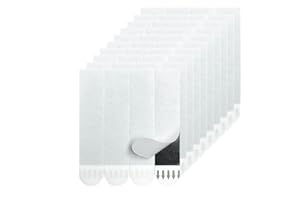 HASAKY Damage Free Removable Wall Tape 40 Pack, Heavy Duty Double Sided Tape Black, Picture Hanging Strips Replacement, Mounting Tape Adhesive Strips