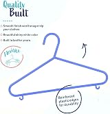 DIVCHI 40-Pack Kids Hangers Multicolour Plastic Tubular Non Slip view 4