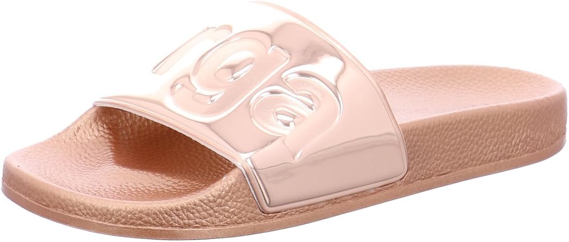 superga gold slides