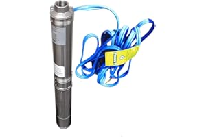 Hallmark Industries MA0460X-9 Deep Well Pump, 3.5", 1hp, 115V/60Hz/1Ph, 9 Stage, 240' Head Max, 25 GPM Max, 1.25"Npt, S.Shell