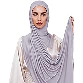 Slip-on Instant Premium Jersey Hijab Head Scarf Wrap for Muslim Women Made in Turkey