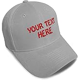 Baseball Cap Custom Personalized Text Dad Hats for Men & Women Strap Closure