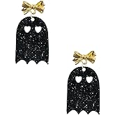 Aishgjia Acrylic Ghost Earrings Charms Halloween Drop Dangle Earrings For Women Light Weight
