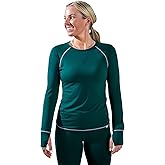 Wild Rye Women’s Evie Raglan Lite, Lightweight Merino Wool Blend Base Layer Long Sleeve Top for Skiing, Hiking & Camping