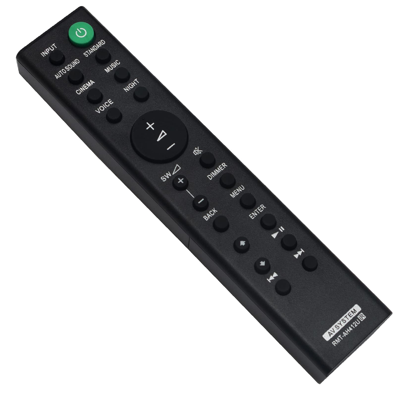 RMT-AH412U Remote Control Fit for Sony Soundbar HT-S20R HT-S40R HT-S500RF HT-S700RF SA-WS20R SA-WS40R SA-WS500RF SA-WS700RF SS-S20R SS-S40R SS-S500RF SS-S700RF SS-SS20R SS-SS40R SS-SS500RF TA-S40RWR