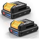 DTDBBFU 2Pack 3.5Ah Battery Rechargeable Compatible with Dewalt 12V Max Battery, DCB120/DCB121/DCB127, Lithium-Ion 3500mAh Rechargeable Batteries for Dewalt 12volt Cordless Tools