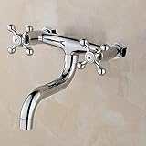 Wand-Spültischarmatur RETRO Wasserhahn Küchenarmatur Armatur für die