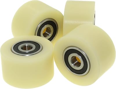 LASANA SMART MACHINES 4x 50mm Nylon Wheels 10mm Bearing 30mm Wide UK