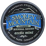 Smokey Mountain Snuff, 5 Cans - Arctic Mint - Tobacco Free, Nicotine Free