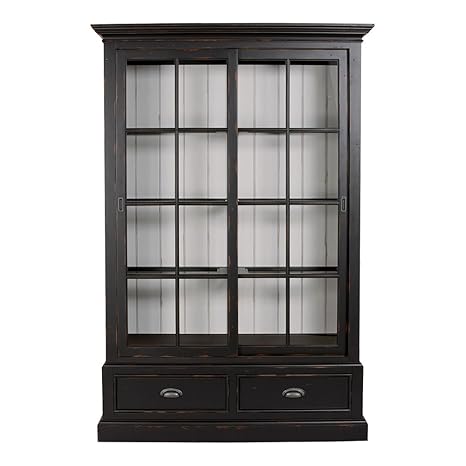 Amazon Com Ethan Allen Ridgedale China Cabinet Vintage Charcoal