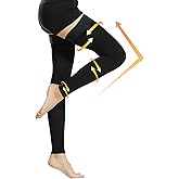 Beister 15-20 mmHg Compression Stockings for Women & Men, Thigh High Medical Footless Graduated Compression Sleeves with Dot Silicone Band, Support Pressure Socks for Varicose Veins, Edema, DVT