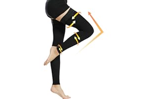 Beister 15-20 mmHg Compression Stockings for Women & Men, Thigh High Medical Footless Graduated Compression Sleeves with Dot Silicone Band, Support Pressure Socks for Varicose Veins, Edema, DVT