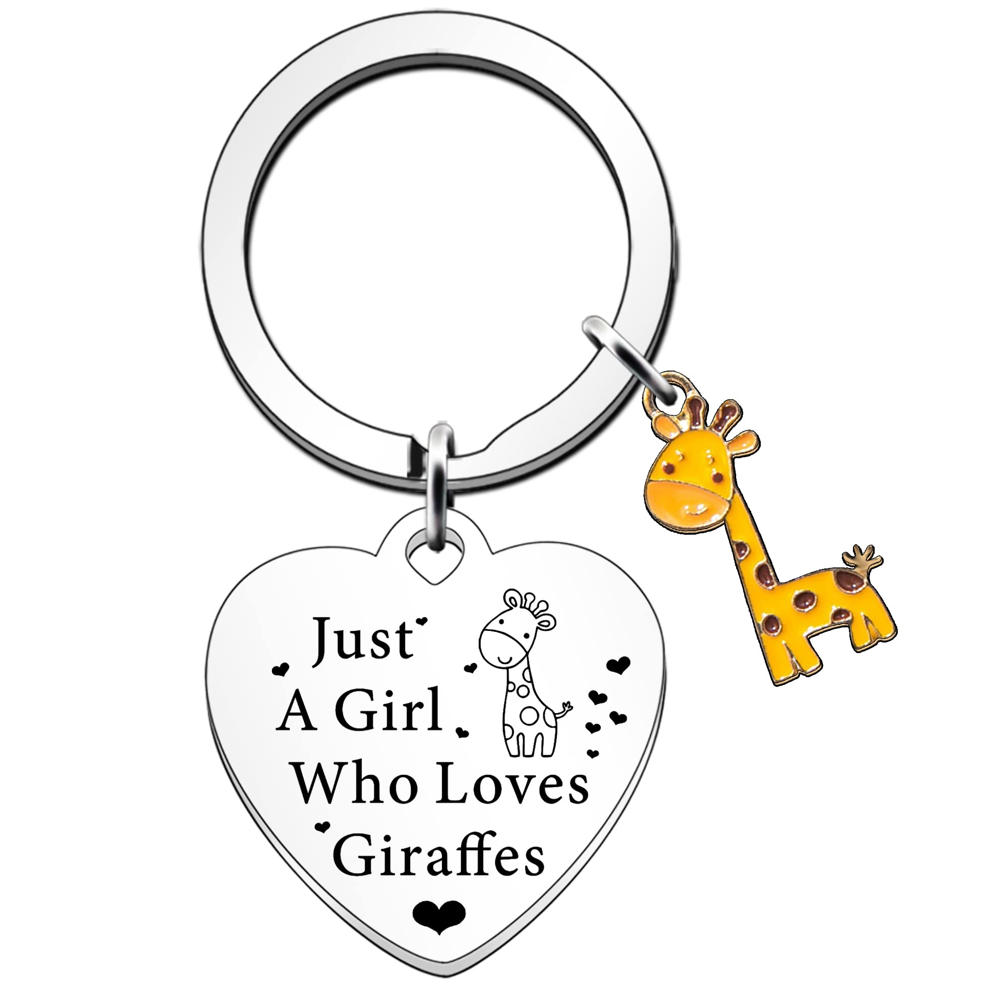 SDOFY Giraffe Gifts for Women & Girls - Keyring & Keychain Gift for Giraffe Lovers