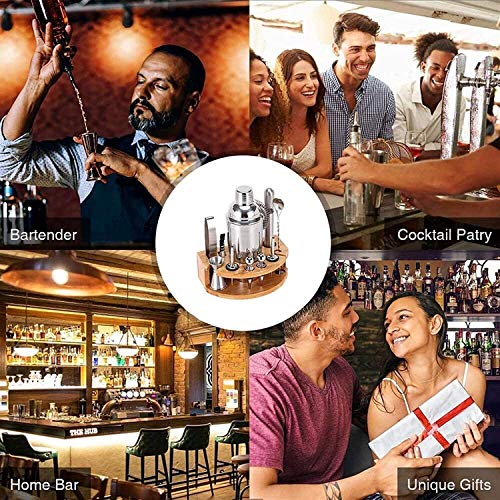 FAGavin Cocktail-Shaker-Set, Edelstahl-Barzubehörfamilie Bartending-Kombination-Tool (Größe: 750ml) (Size : 550ml) – Bild 4