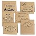 KUUQA 36 Pieces Thank You Notes Cards with 36 Envelopes and 36 Stickers for Mother's Day Thanksgiving Day Greeting Card(6 Designs)