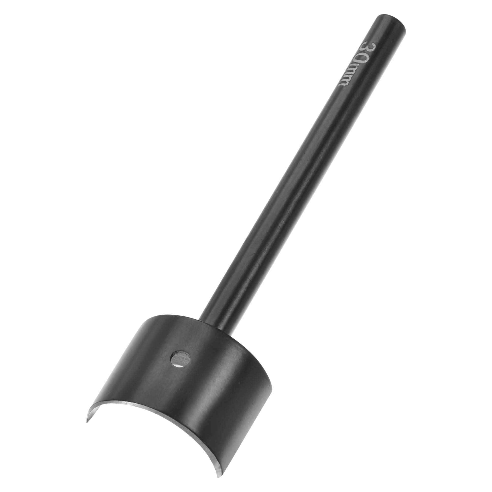 sourcing map Anti-Rust Half-Round Leather Cutter Punch 30mm Strap End Punch Tool for Crafting Strap Belt Wallet and Bag