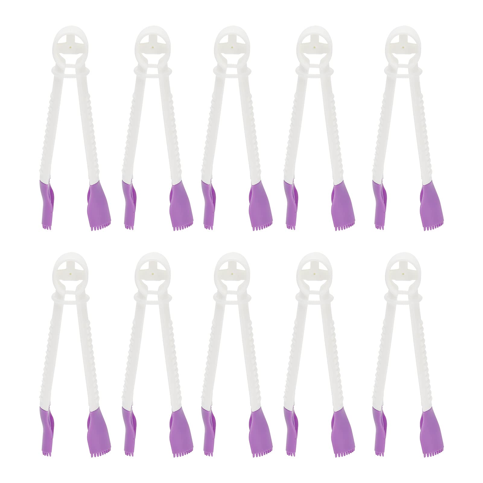 Alvinlite Cake Lace Tweezers Clips, Plastic Cookie Stamp Mould Cake Cupcake Fondant Decorating Tool, Fondant Crimper Sugar Cake Mold Decorating Tools Edge Clip Lace Tweezers Cake Lace Clip cake