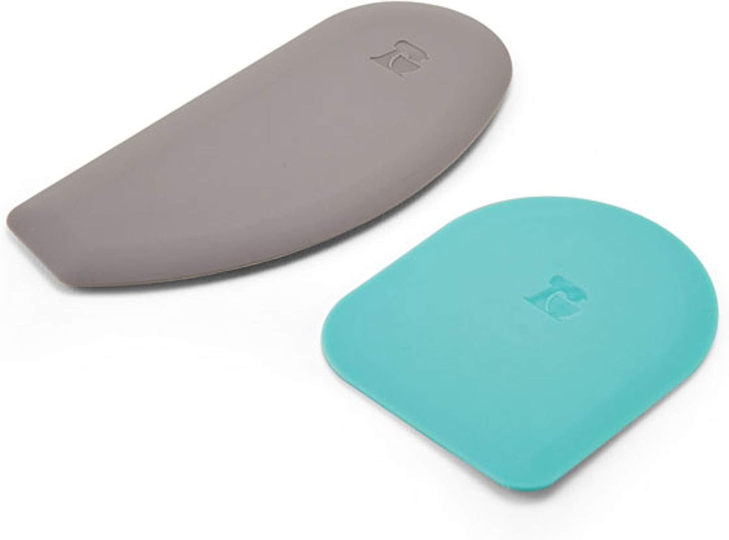 KitchenAid Gourmet Bowl Scraper, Set of 2, Aqua Sky/Sorm Grey: Kitchen & Dining